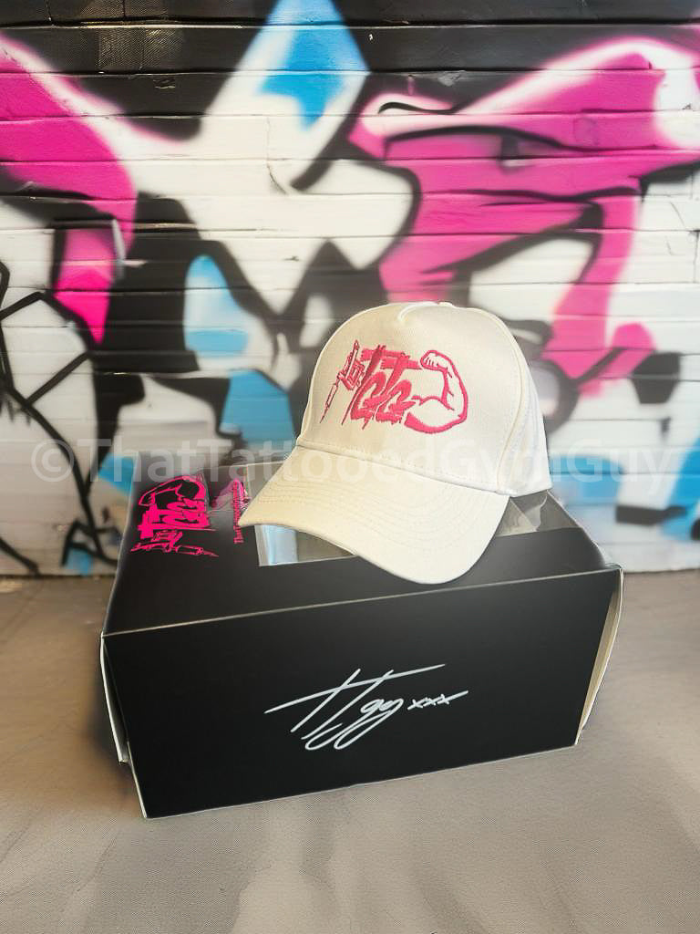 TTGG Hat : White/Pink 🧢