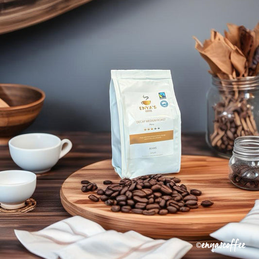 Enya's Coffee - Decaf Medium Roast - Peru - BEANS
