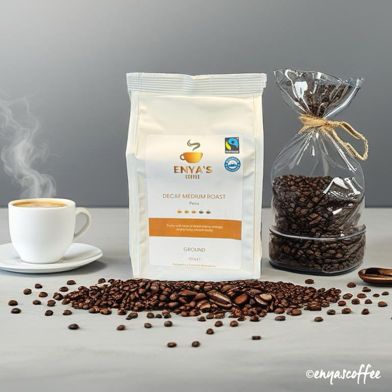 Enya's Coffee - Decaf Medium Roast - Peru - GROUND