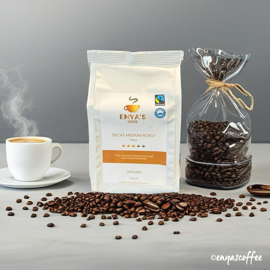 Enya's Coffee - Decaf Medium Roast - Peru - GROUND